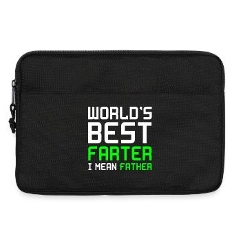 Worlds Best Farter Father Vater Papa Furz Geschenk - Laptoptasche 13" - Schwarz - Vorne