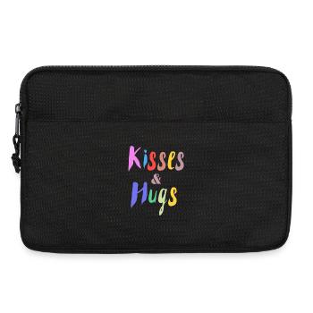 Design Couleurs Kisses et Hug - Sacoche pour ordinateur portable 13 pouces - noir - Devant