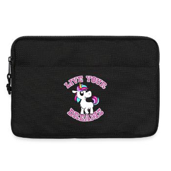 licorne - Sacoche pour ordinateur portable 13 pouces - noir - Devant