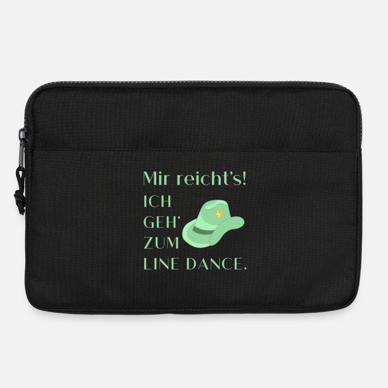 Geschenk: Mir reicht's - Ich geh' zum Line Dance - Laptoptasche 13" - Schwarz