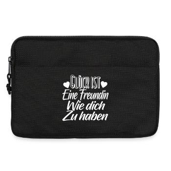 Freunde Freundin Geschenk - Laptoptasche 13" - Schwarz - Vorne
