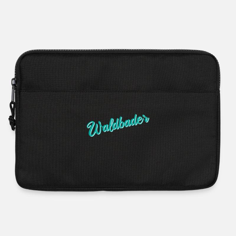 Waldbader Wald Waldbaden Bäume Natur Geschenk - Laptoptasche 13" - Schwarz