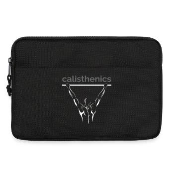 calisthenics fitness workout cali gym symbol logo - Laptop bag 13" - black - Front