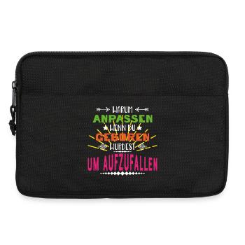 Auffallen - Laptoptasche 13" - Schwarz - Vorne