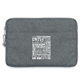 American Football Sprüche Statement Motivation - Laptoptasche 13" - Grau meliert - Vorne