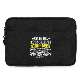Altenpflegerin Tattoo - Laptoptasche 13" - Schwarz - Vorne