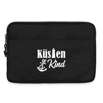 Küstenkind Anker Leuchtturm Meer Maritim Geschenk - Laptoptasche 13" - Schwarz - Vorne