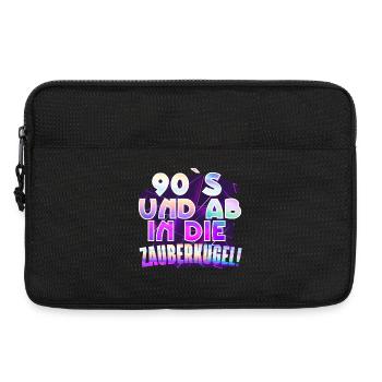 90 s Retro Vintage 1990 - Laptoptasche 13" - Schwarz - Vorne