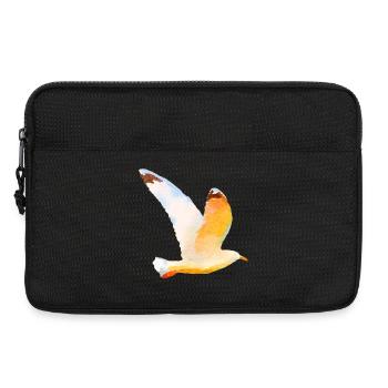 Moewe im Flug Vogel Urlaub - Laptoptasche 13" - Schwarz - Vorne