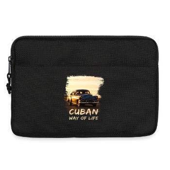 Kuba, Cuba, Cuban way of life, Oldtimer, Urlaub - Laptoptasche 13" - Schwarz - Vorne