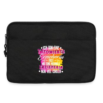 Erzieherin Tätowierung - Laptoptasche 13" - Schwarz - Vorne