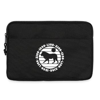 Iron Lion Zion Rastafari Reggae Löwe - Laptop bag 13" - black - Front