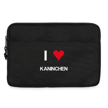 I love Kaninchen - Laptoptasche 13" - Schwarz - Vorne