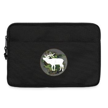 Hunter hunting elk - Laptop bag 13" - black - Front