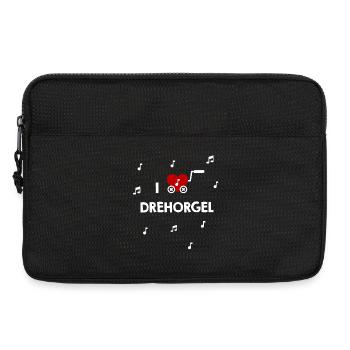 Drehorgel Leierkasten Herz für Musiker - Laptoptasche 13" - Schwarz - Vorne