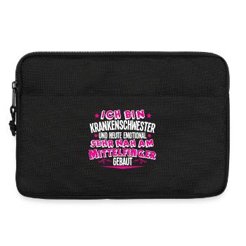 Krankenschwester - Laptoptasche 13" - Schwarz - Vorne