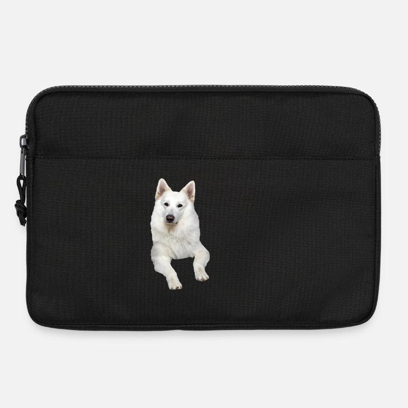 Schäferhund weißer Schäferhund Schweizer Hunde - Laptoptasche 13" - Schwarz