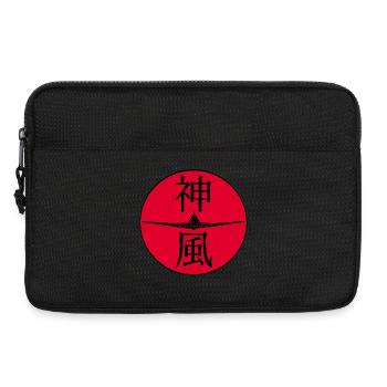 Avion kamikaze japonais manga - Sacoche pour ordinateur portable 13 pouces - noir - Devant