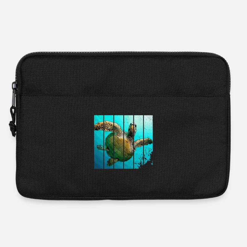 Schildkröte - Laptoptasche 13" - Schwarz