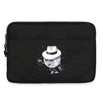 Lune qui danse - Sacoche pour ordinateur portable 13 pouces - noir - Devant