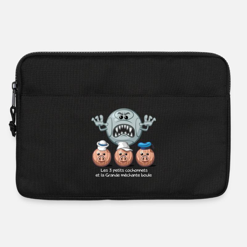 Les 3 petits cochonnets - Laptoptasche 13" - Schwarz