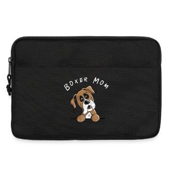 Deutscher Boxer Mama Hunde Geschenk fürs Frauchen - Laptoptasche 13" - Schwarz - Vorne