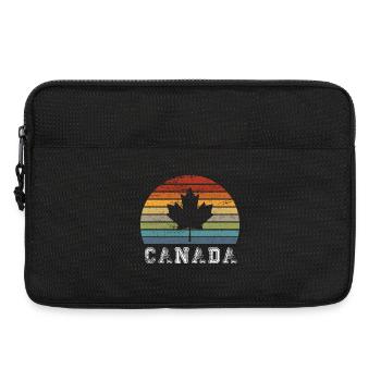 Canada vintage maple leaf design / gift - Laptop bag 13" - black - Front