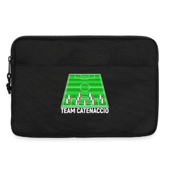 Italien Fussballteam Mannschaft Catenaccio Fan - Laptoptasche 13" - Schwarz - Vorne