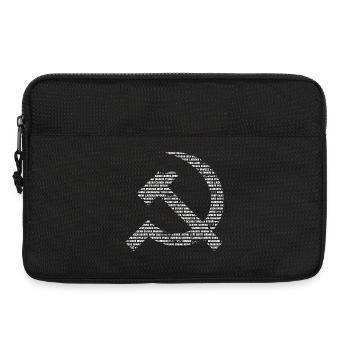 Faucille humaine et marteaux - Sacoche pour ordinateur portable 13 pouces - noir - Devant