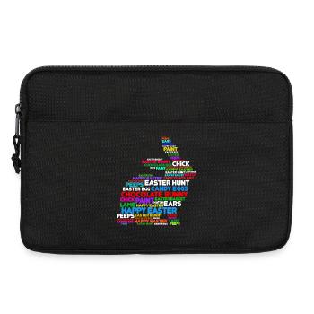 Easter bunny rabbit happy easter rabbit easter eggs - Laptop bag 13" - black - Front