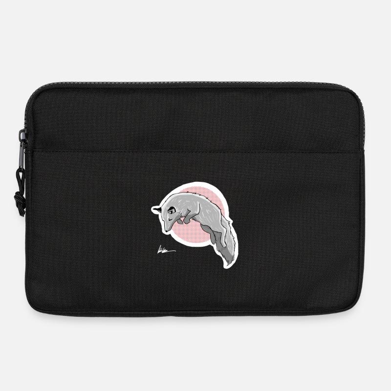 Jagd Schneefuchs - Laptoptasche 13" - Schwarz