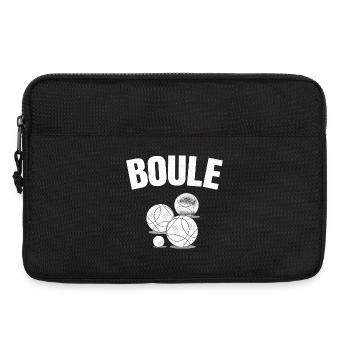 Boule boules Jeu Pétanque Boules Sport Tournoi - Sacoche pour ordinateur portable 13 pouces - noir - Devant