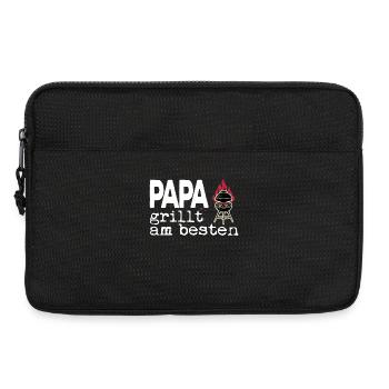 Papa grillt am besten - der beste Griller im Ort - Laptoptasche 13" - Schwarz - Vorne