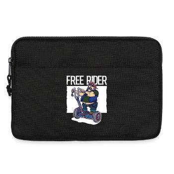 Motorbikes motorcycle freedom independence funny - Laptop bag 13" - black - Front