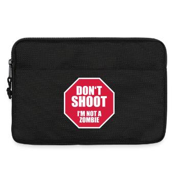Nicht schießen, ich bin kein Zombie - Laptoptasche 13" - Schwarz - Vorne