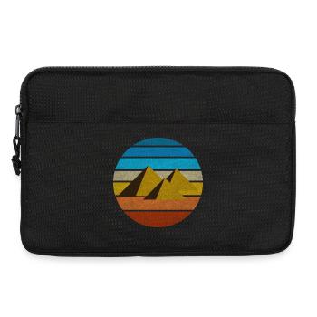 Egypt retro pyramids vintage gift idea Cairo - Laptop bag 13" - black - Front