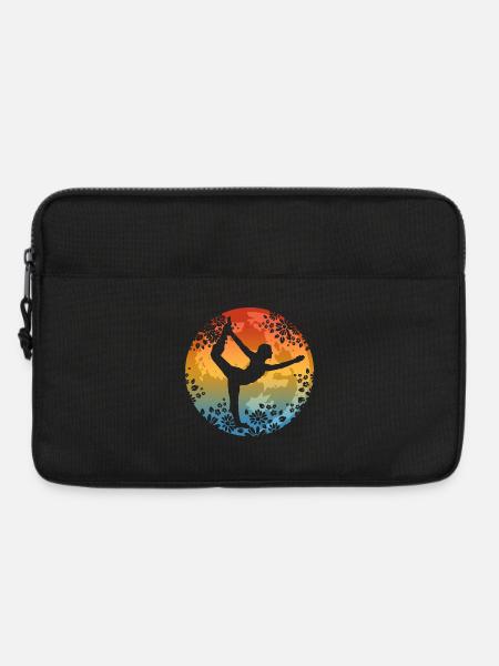 Pilates Yoga - Laptoptasche 13" - Schwarz