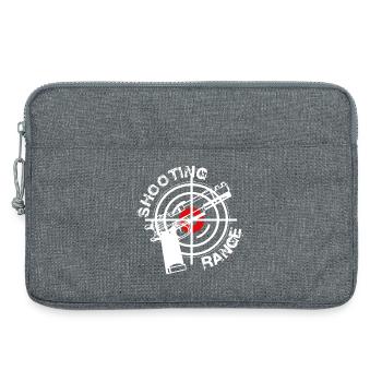 Club de tir - Sacoche pour ordinateur portable 13 pouces - gris chiné - Devant