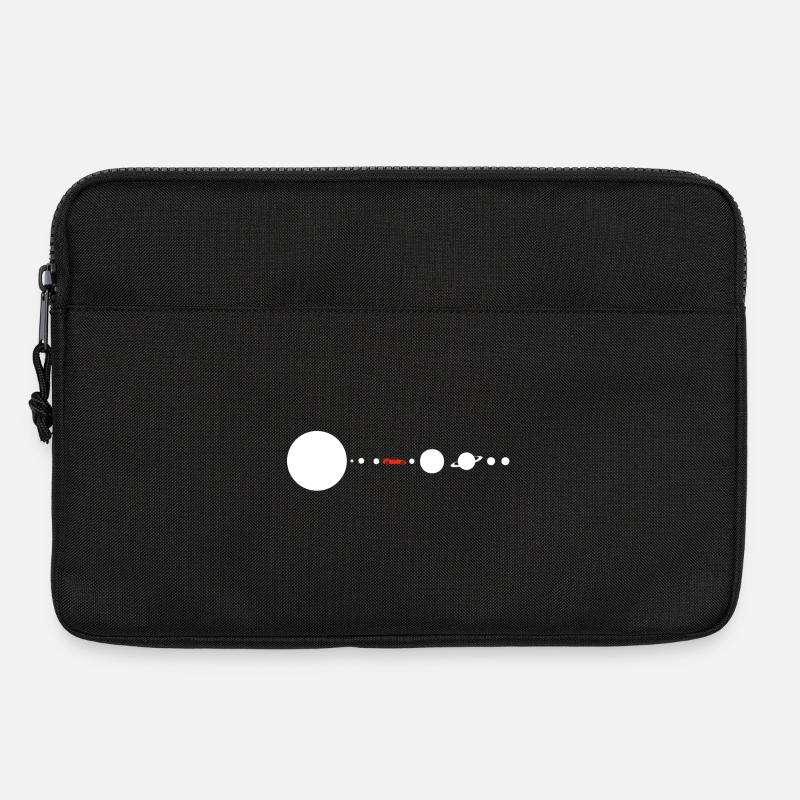 Tesla in Space Solar System SpaceX - Laptoptasche 13" - Schwarz