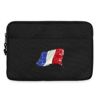 France ✅ France Drapeau ✔ - Sacoche pour ordinateur portable 13 pouces - noir - Devant