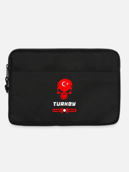 Türkei Totenkopf Design - Laptoptasche 13" - Schwarz