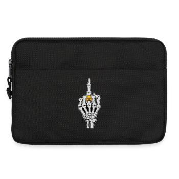 Skeleton Rocker Rock Musique Heavy Metal Hard Rock Cool - Sacoche pour ordinateur portable 13 pouces - noir - Devant