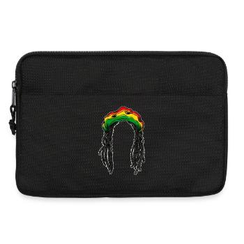 Rasta Frisur Zopf Haare Reggae Jamaika Chillen - Laptoptasche 13" - Schwarz - Vorne