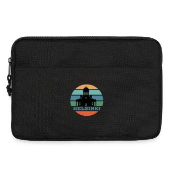 Helsinki City Skyline Finnland Wahrzeichen - Laptoptasche 13" - Schwarz - Vorne