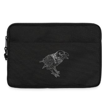 Krähe lineart - Laptoptasche 13" - Schwarz - Vorne