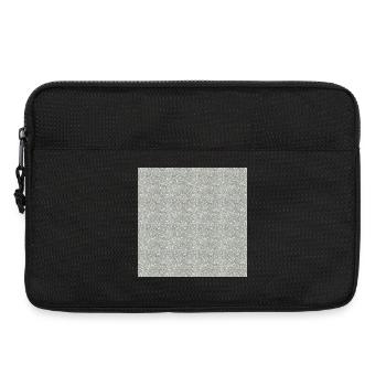 Gemusterter Granitstein in Grautönen - Laptoptasche 13" - Schwarz - Vorne