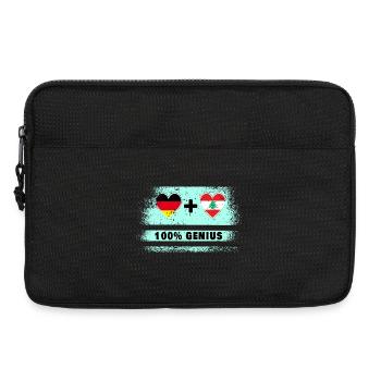 Deutschland und Libanon 100% Genial / Geschenk - Laptoptasche 13" - Schwarz - Vorne