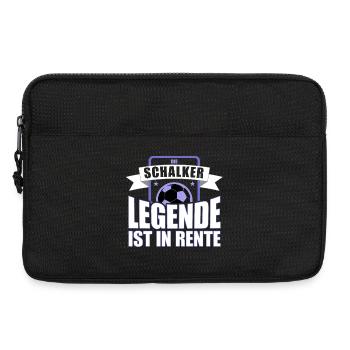 Die Schalker Legende ist in Rente | Schalke Spruch - Laptoptasche 13" - Schwarz - Vorne