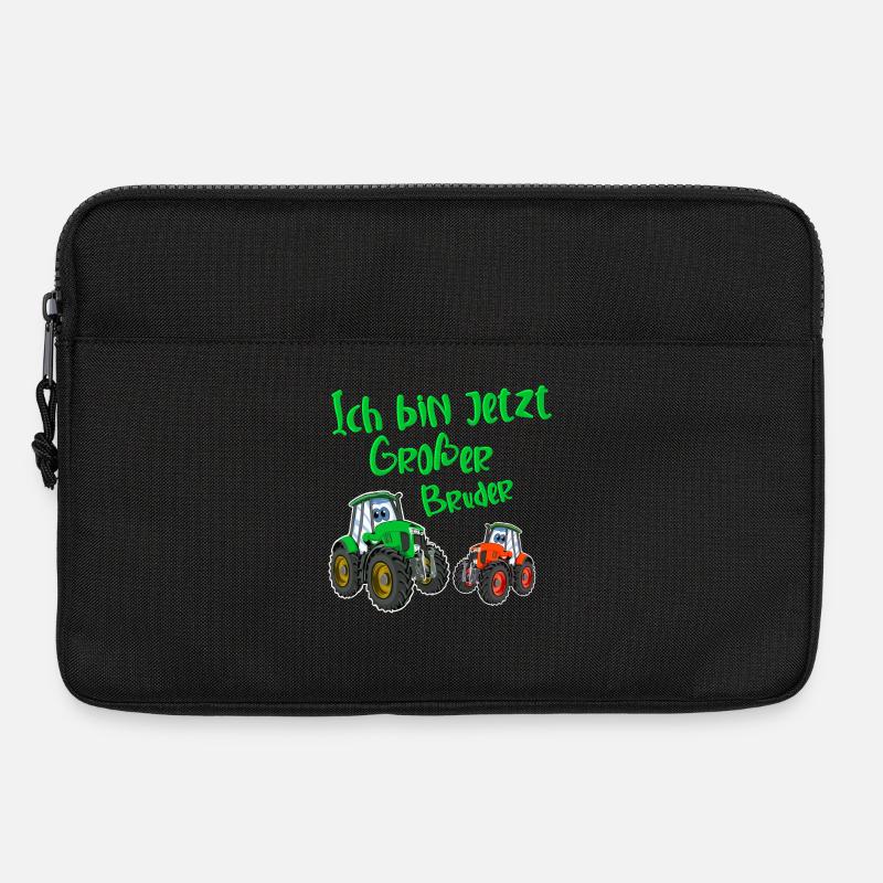 Ich Bin Jetzt Großer Bruder Traktor - Laptoptasche 13" - Schwarz