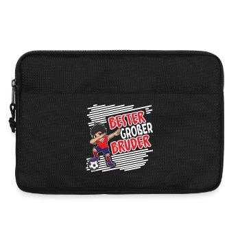 Bester Großer Bruder.. Fußball Dabbing - Laptoptasche 13" - Schwarz - Vorne